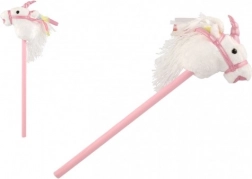 Jednorožec na tyči s plyšovou hlavou a zvukovými efekty