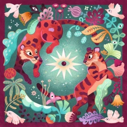 Ravensburger čtvercové puzzle Art & Soul: Zvířecí sny 756 dílků