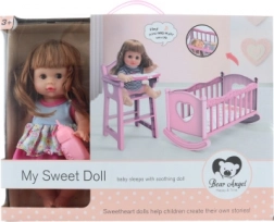 Panenka s kolébkou a dětskými zvuky