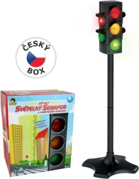 Semafor na baterie s realistickými funkcemi