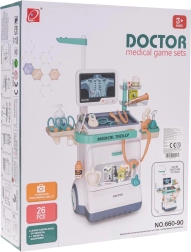 Dětský lékařský vozík s EKG a příslušenstvím