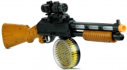 Interaktivní hračka puška AK 868-1 se zvukovými a světelnými efekty