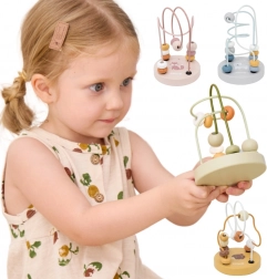 dřevěné korálkové bludiště POLARB pro rozvoj jemné motoriky