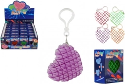 Fidget přívěsek srdce měnící tvar - antistresový