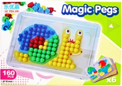 mozaika s kolíčky 240 ks, 15 mm