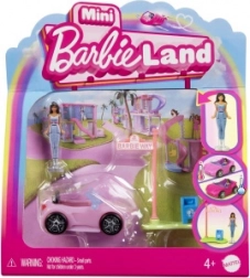 Mattel mini barbie land kabriolet s mini panenkou
