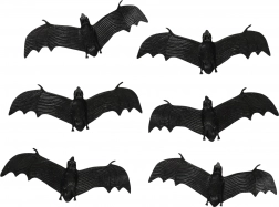 Dekorativní gumoví netopýři na Halloween