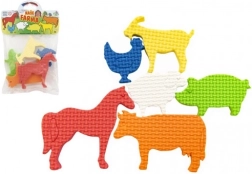 Vodolepky z pěny Naše farma – 6 ks