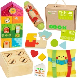 tooky toy montessori box 22–24 měsíců – vzdělávací sada 7v1