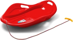 Dětský sáňkovací kluzák mušle Baby Mix Premium Komfort 80 cm červený