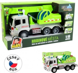 Auto jeřáb na setrvačník se světlem a zvukem