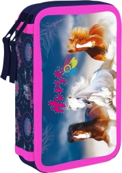 Dvoupatrový školní penál s motivem koně Oxybag