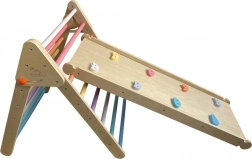 Piklerův trojúhelník s deskou v pastelových barvách 2Kids Toys