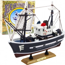 Dekorativní rybářský člun Flying Lady model 24x23cm