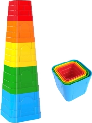 Kubus baby hranatá skládací pyramida 5 dílků