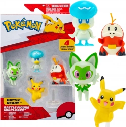Pokémon battle multipack – 4 figurky Pikachu, Fuecoco, Sprigatito a Quaxly 5 cm