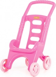 kočárek pro panenky lina 49 cm – plastový, lehký, palau toys