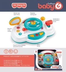 Interaktivní dětský simulátor řízení se světly a zvuky