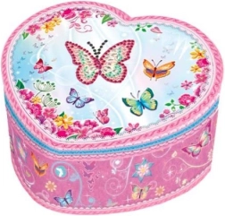 Pozytywka ve tvaru srdce s motýlky