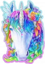 Dřevěné puzzle stylový jednorožec 150 dílků WOODEN CITY