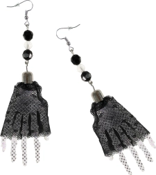 Náušnice čarodějnické ruce na Halloween