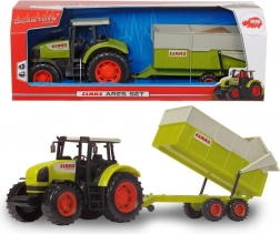 Traktor Claas Ares s přívěsem