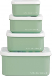 Sada čtyř svačinových krabiček A Little Lovely Company – Radost