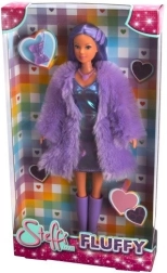 panenka steffi love fluffy v chlupatém kabátku