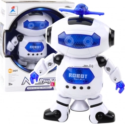 Elektronický taneční robot s LED a zvukovými efekty