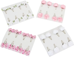 Sponky do vlasů s květinovým motivem - sada 32 ks