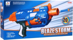 elektrický pistolettový blaster blaze storm s 20 pěnovými šipkami, dostřel až 10 m