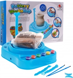Dětská hrnčířská dílna – kreativní sada s hrnčířským kruhem