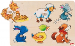 Dřevěná vkládačka maminka a mládě