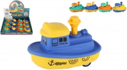 plastová lodička se setrvačníkem zmáčkni a jeď 10 cm