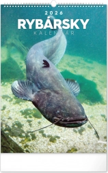 Nástěnný kalendář Rybářský 2026