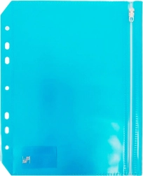 Psaníčko na zip formát A5 modré