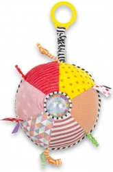 Interaktivní plyšová vzdělávací hračka na kočárek BABY MIX s hrkálkou