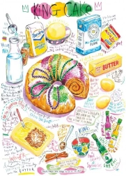 Puzzle magnolia královský dort 1000 dílků