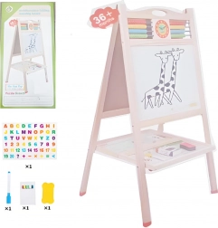 Dřevěná oboustranná tabule s počítadlem a doplňky