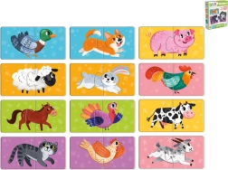 Dětské puzzle zvířátka v krabičce (24 dílků, 12 obrázků) od 18 měsíců