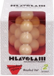 Dřevěný hlavolam kuličková pyramida