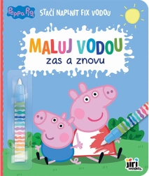 Omalovánka maluj vodou zas a znovu Prasátko Peppa