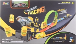 Vystřelovací závodní dráha s kovovým autíčkem