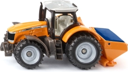 Siku traktor MASSEY FERGUSON se sypačem soli – blister