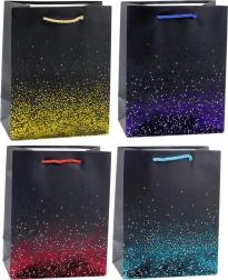 Dárková taška s efektem třpytivého gradientu 23 x 18 x 10,5 cm