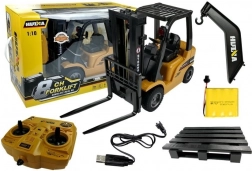 Rc vysokozdvižný vozík 1:10 s hákem a paletami