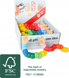 Ohebná dřevěná housenka SMALL FOOT