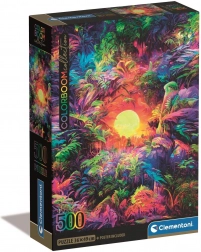 Puzzle 500 Compact – psychedelický svítání v džungli
