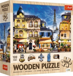 Dřevěné puzzle TREFL Francouzská ulička 1000 dílků
