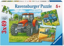Puzzle Zemědělské stroje 3x49 dílků Ravensburger